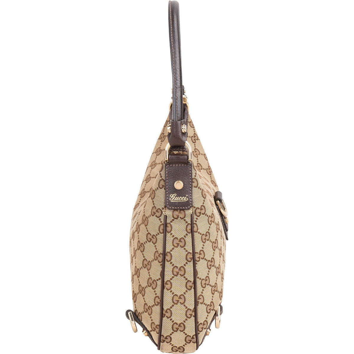 Gucci Monogram GG Canvas Abbey D-Ring Hobo Shoulder Bag