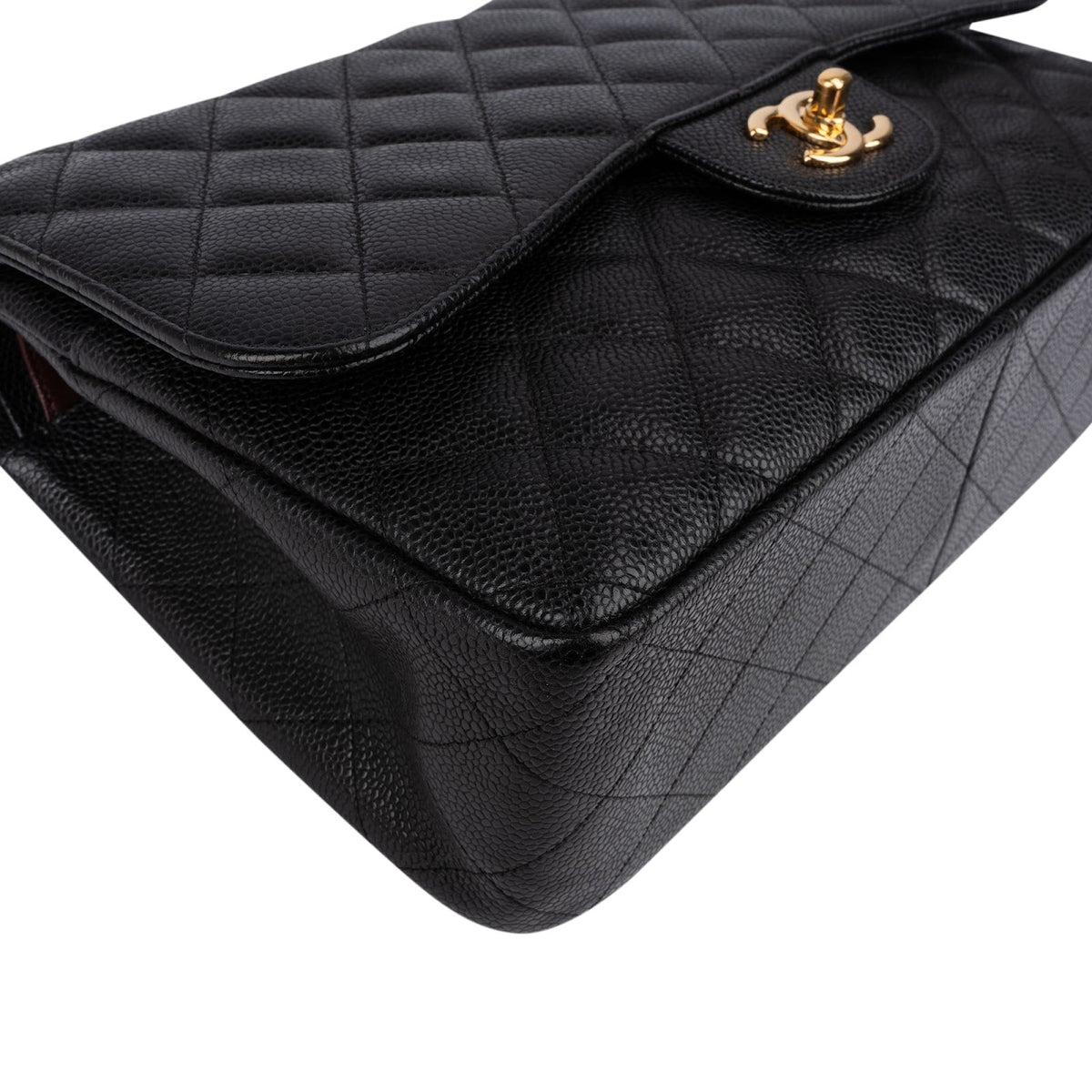 Chanel Caviar Leder Jumbo Double Flap Umhängetasche, Bild 7 von 15