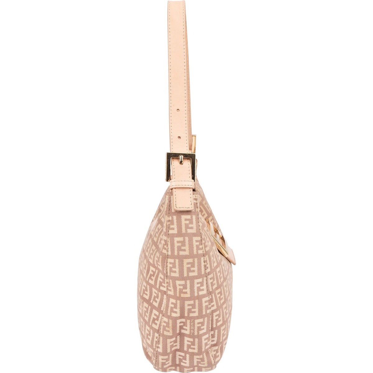 Fendi FF Zucca Canvas Baguette Buckle Schultertasche, Bild 4 von 12