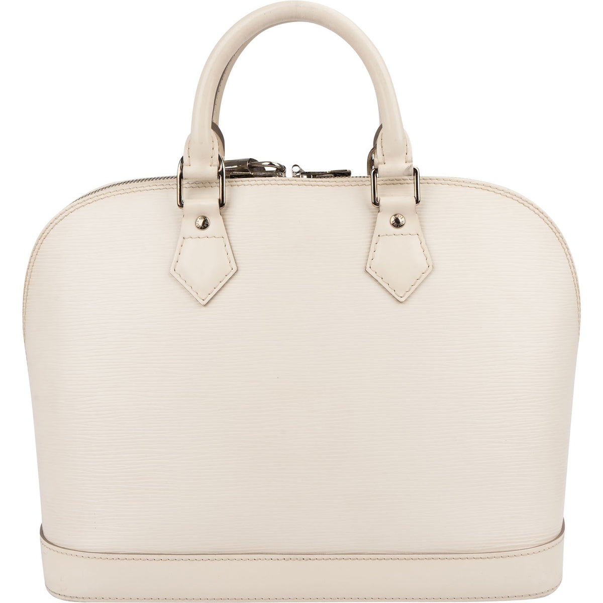 Louis Vuitton Alma PM aus weißem Epi-Leder – Ansicht 5
