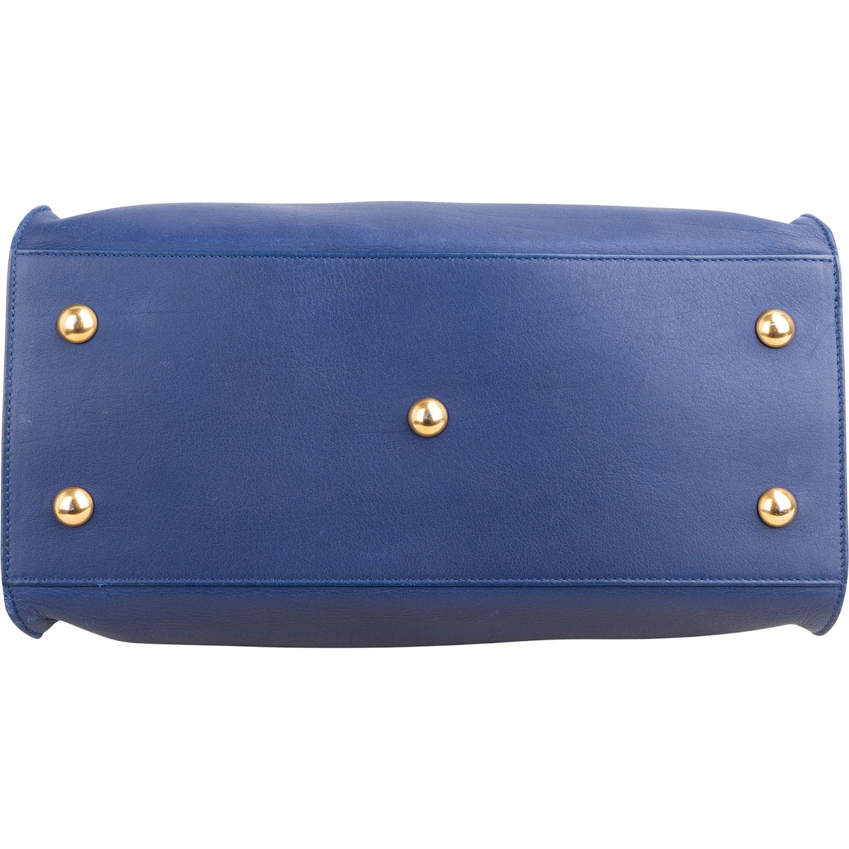 Yves Saint Laurent Cabas Chyc-handtas van blauw kalfsleren