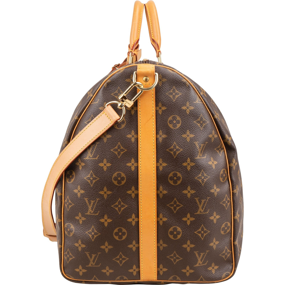 Borsa da viaggio Louis Vuitton Keepall 60 Bandoulière in tela Monogram