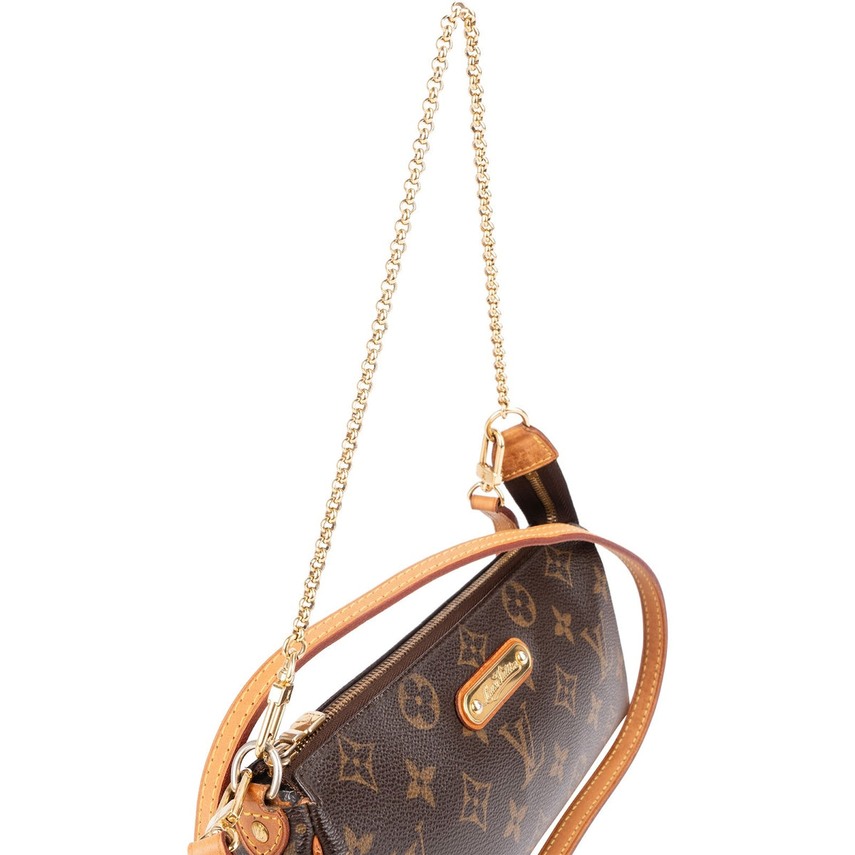 Sac bandoulière Louis Vuitton Pochette Eva en toile Monogram