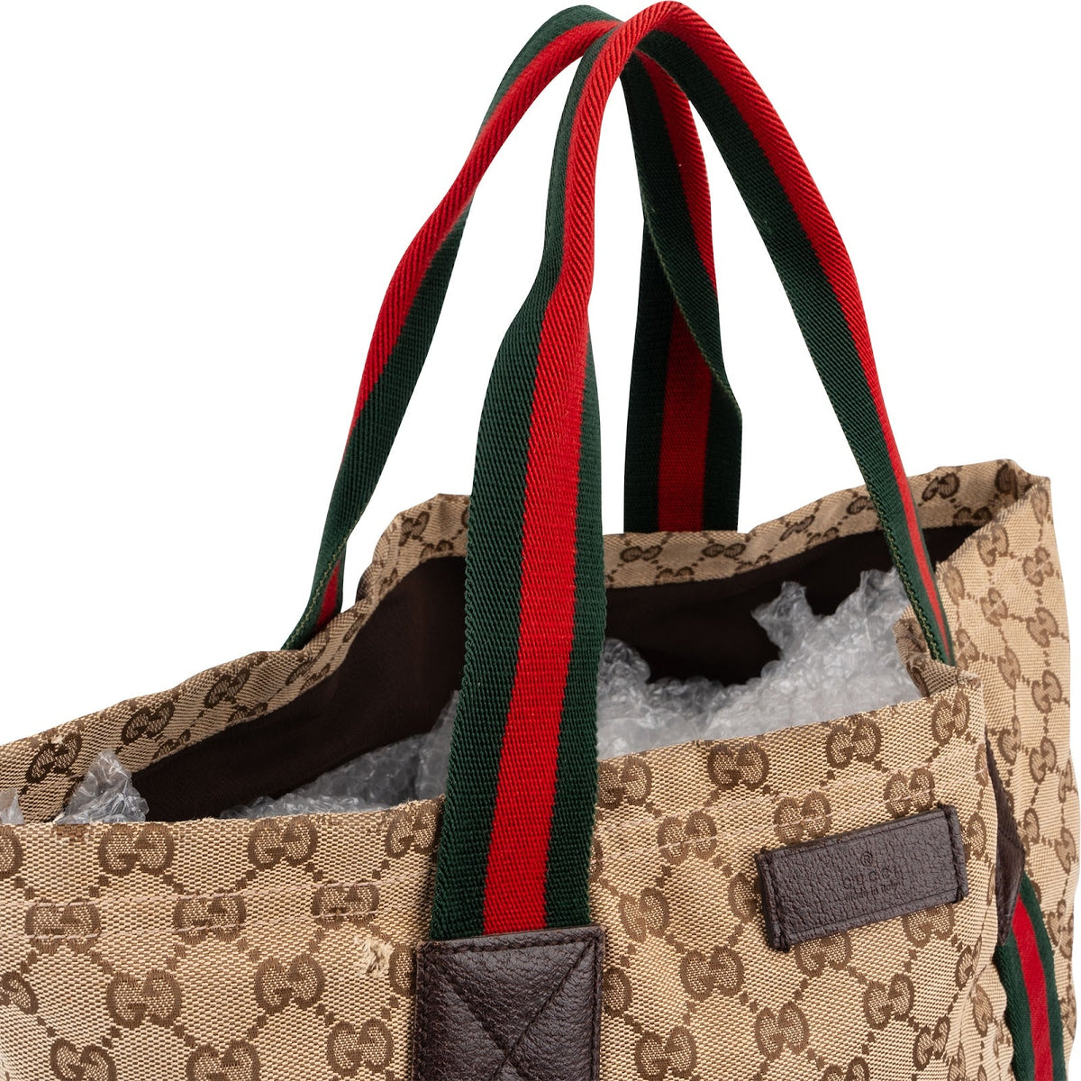 Gucci Web Large Tote aus GG Canvas – Ansicht 2