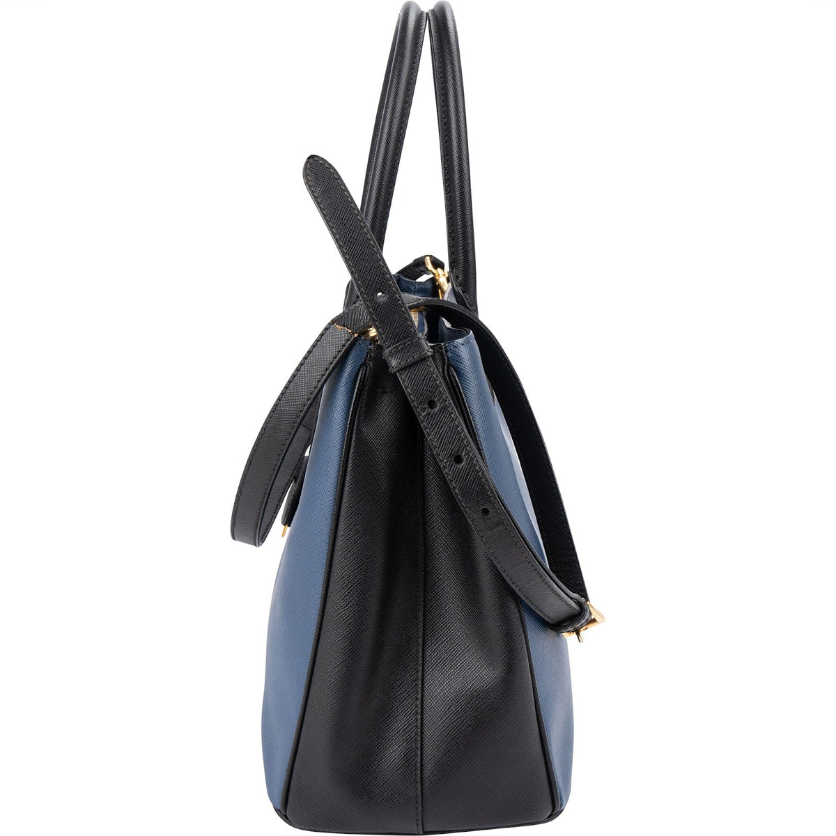 Sac à main Prada Galleria en cuir Saffiano bicolore