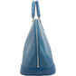 Borsa a mano Louis Vuitton Alma GM in pelle Epi blu