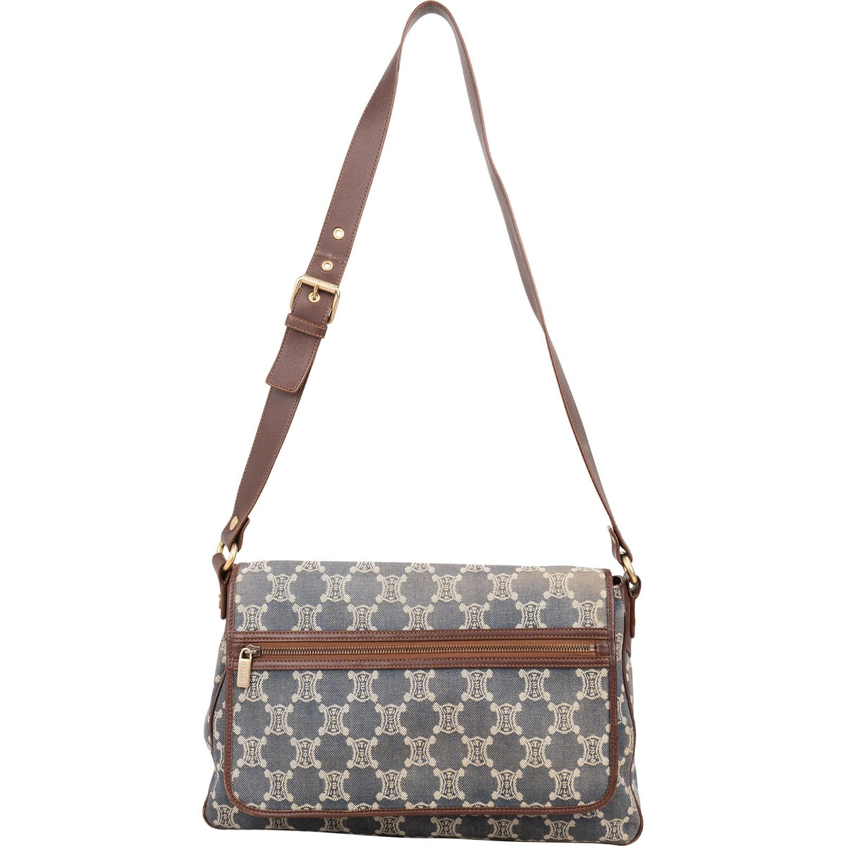 Celine Monogram Macadam Denim Messenger Umhängetasche, Bild 6 von 11