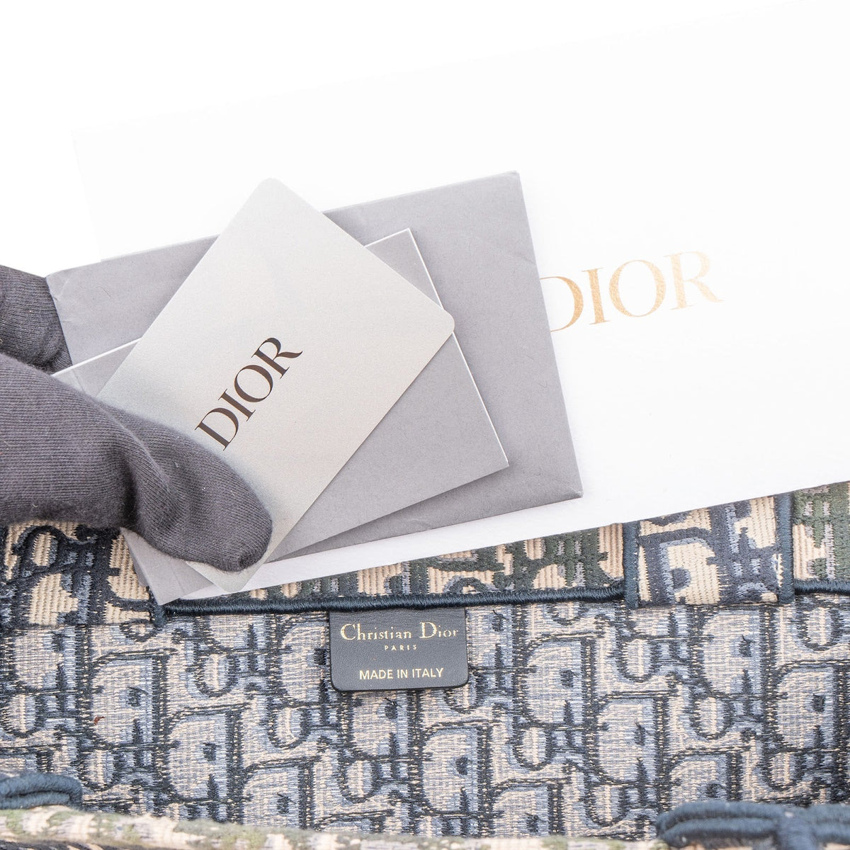Bolso tote Christian Dior Trotter de jacquard con monograma