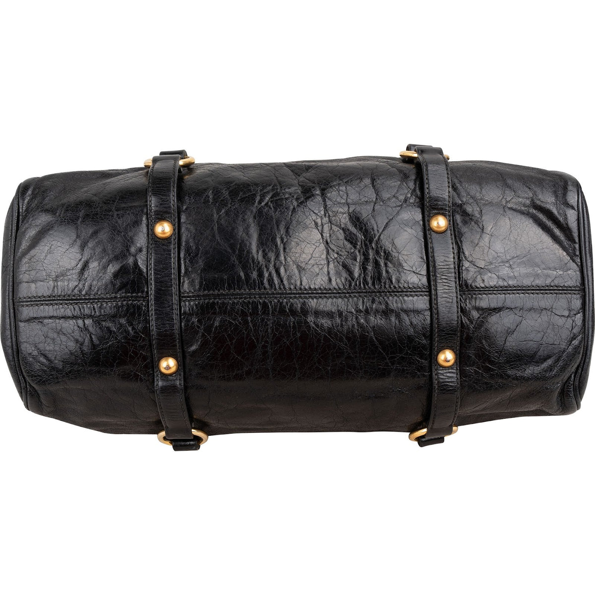 Miu Miu Vitello Lux Leder Satchel Handtasche, Bild 6 von 11