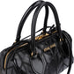 Miu Miu Vitello Shine Lux Stitched Small Bauletto Handbag