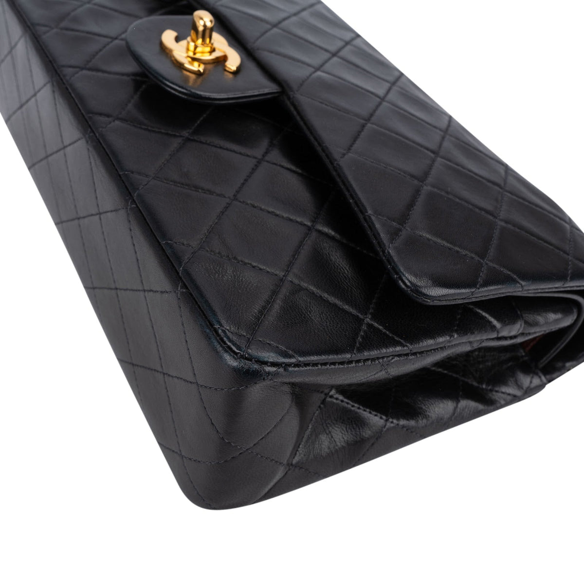 Chanel Lammleder Gold Medium Double Flap Schultertasche, Bild 7 von 15