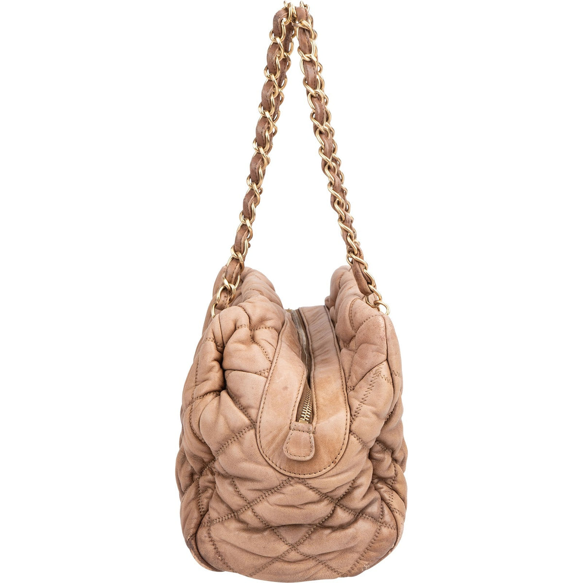 Chanel Bubble Quilt CC Bowler aus Lammleder – Ansicht 6