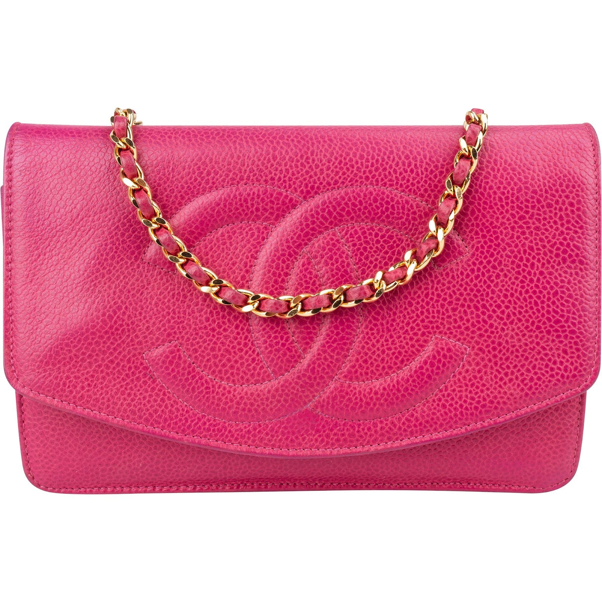 Chanel Timeless CC Vintage WOC aus Caviar-Leder – Vorderansicht