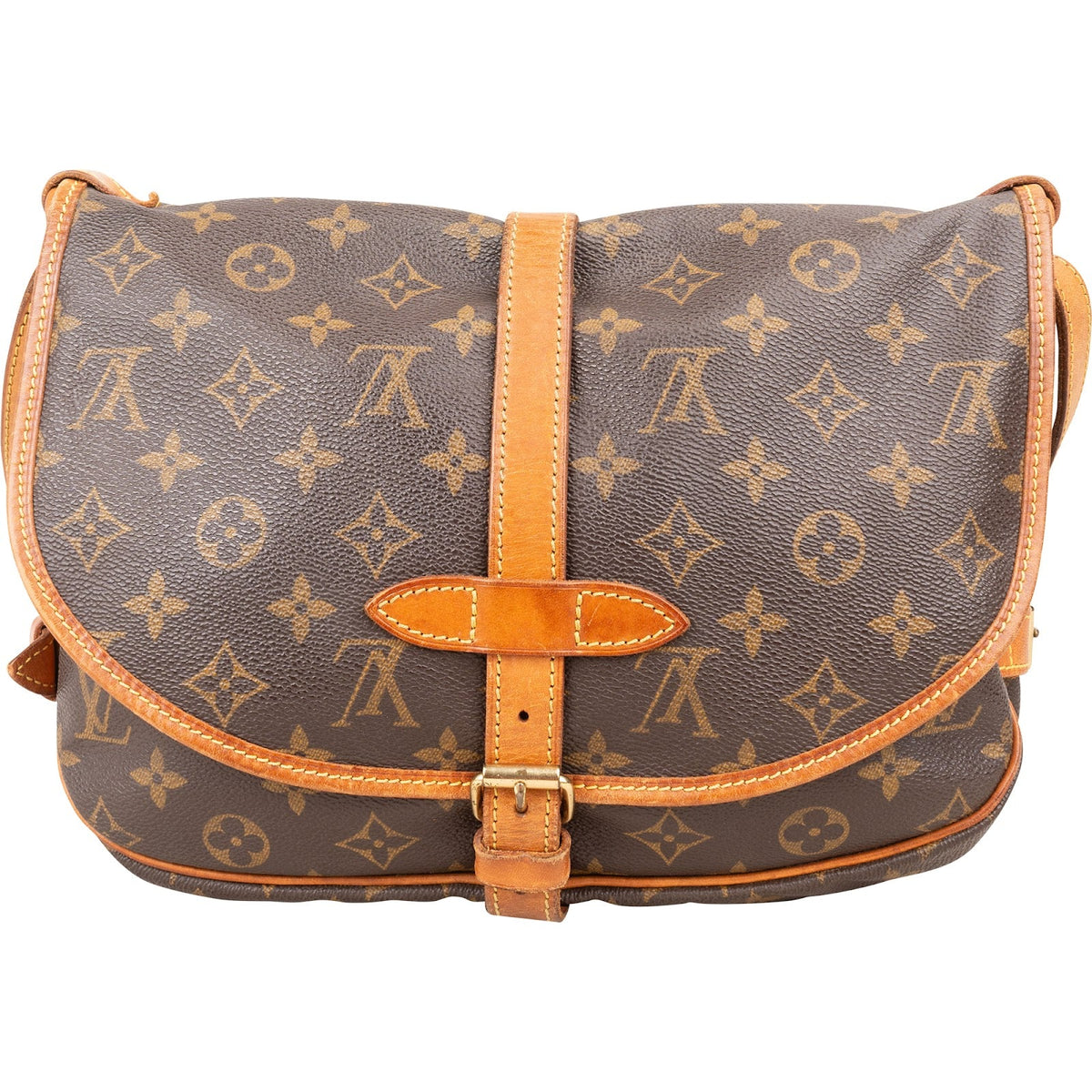 Bolso bandolera Louis Vuitton Monogram Canvas Saumur 30