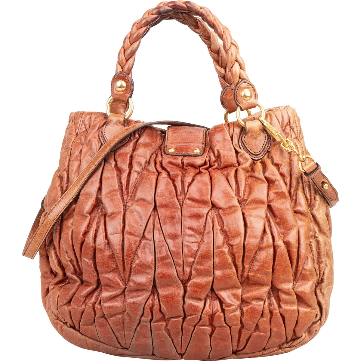 Miu Miu Matelassé Leder Coffer Handtasche, Bild 4 von 11