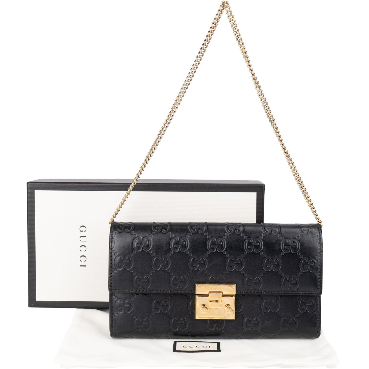Gucci Wallet On Chain aus Guccissima-Leder – Ansicht 2