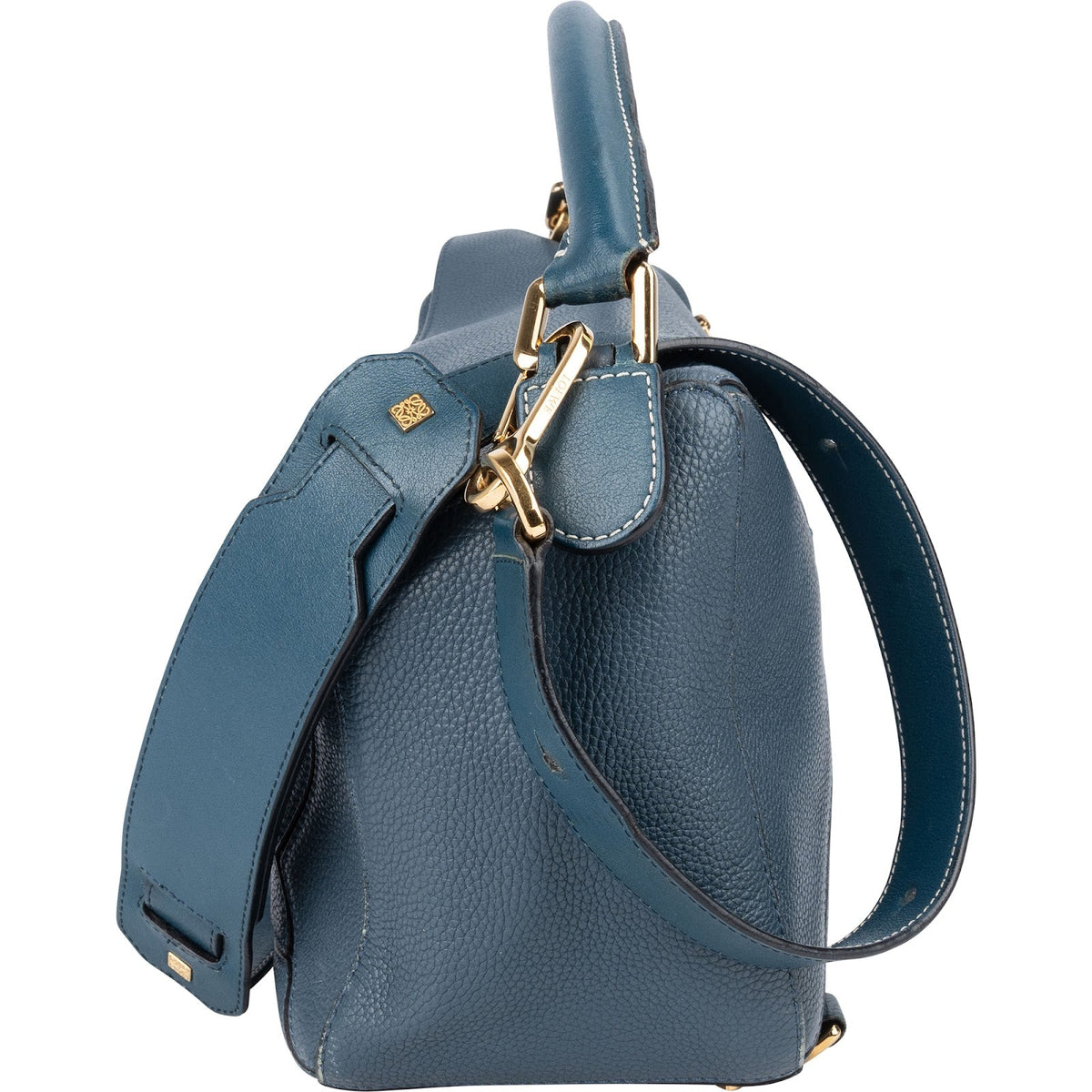 Loewe Blau Leder Puzzle Handtasche, Bild 5 von 11