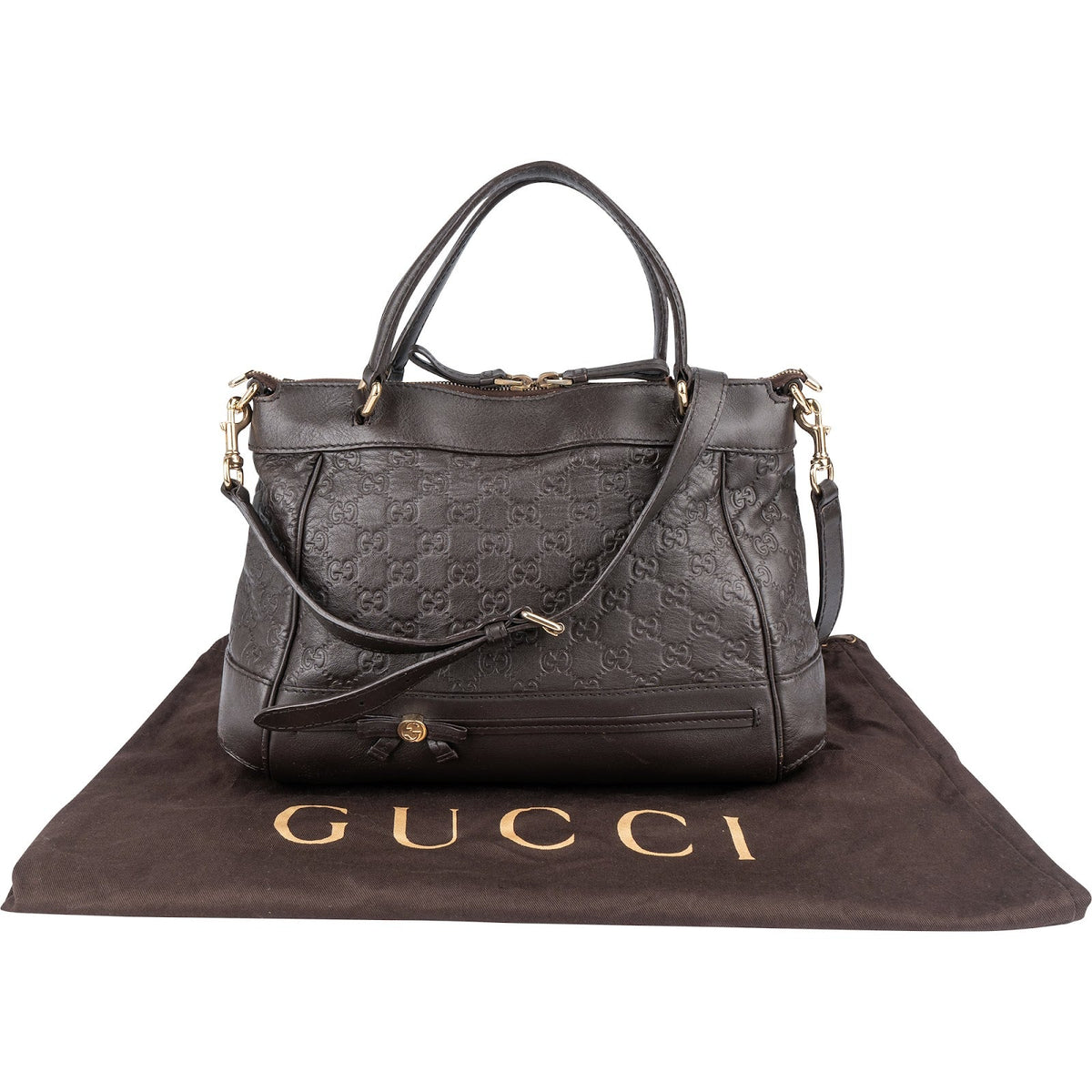Gucci Mayfair Princy Tote aus Guccissima-Leder – Ansicht 2