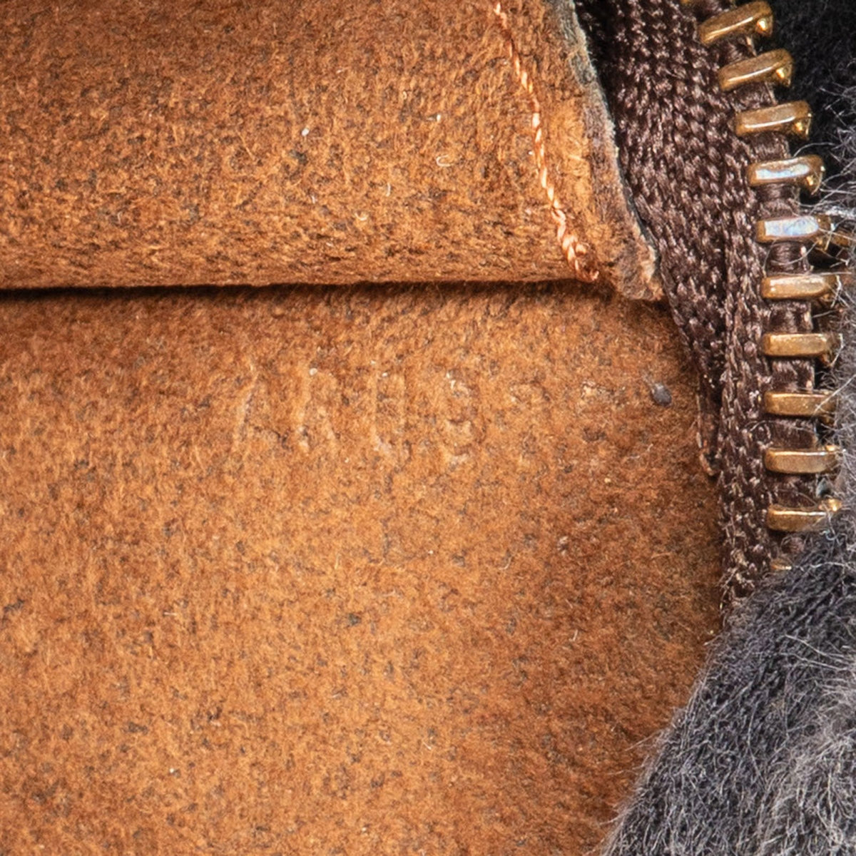 Bolso de hombro Louis Vuitton Bucket Pochette en lona Damier Ebene