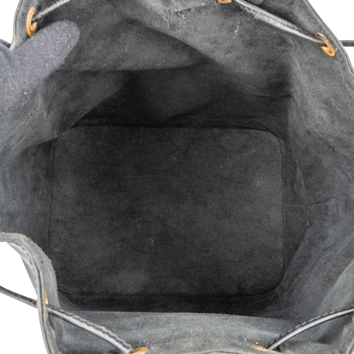 Borsa a spalla Louis Vuitton Sac Noé Petit in pelle Epi nera