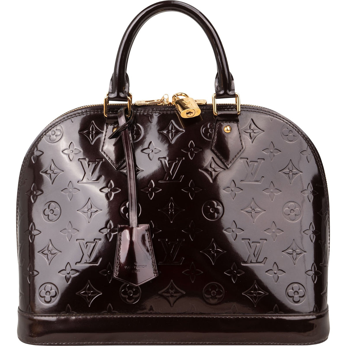 Louis Vuitton Monogram Vernis Alma PM aus Vernis-Leder – Vorderansicht