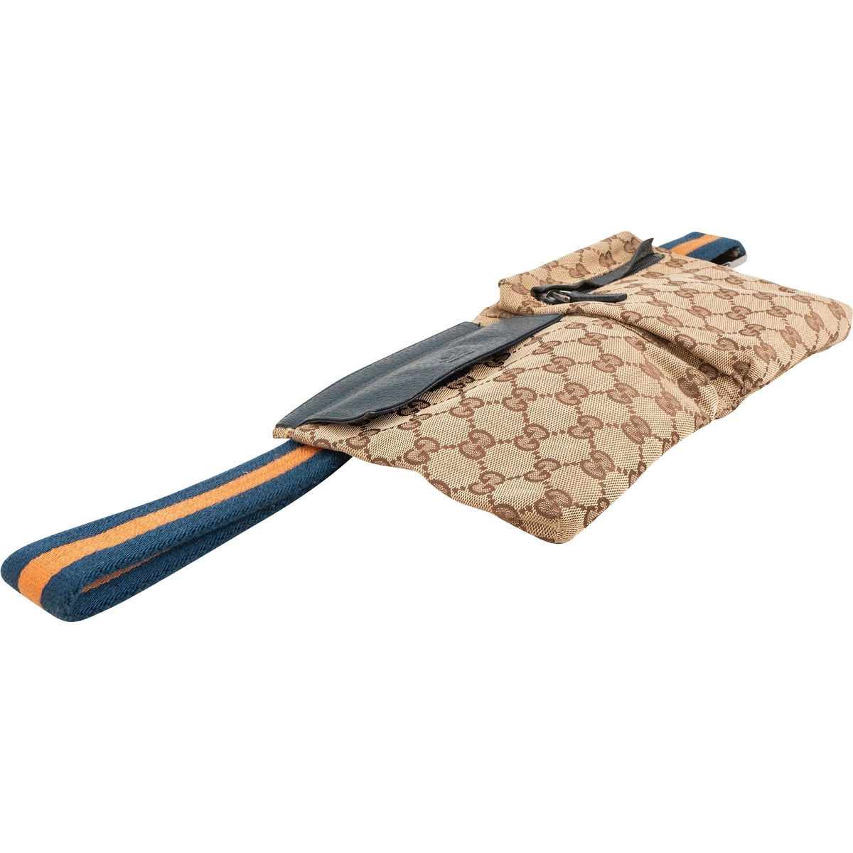 Gucci genarbtes Leder GG Canvas Belt Umhängetasche, Bild 4 von 7