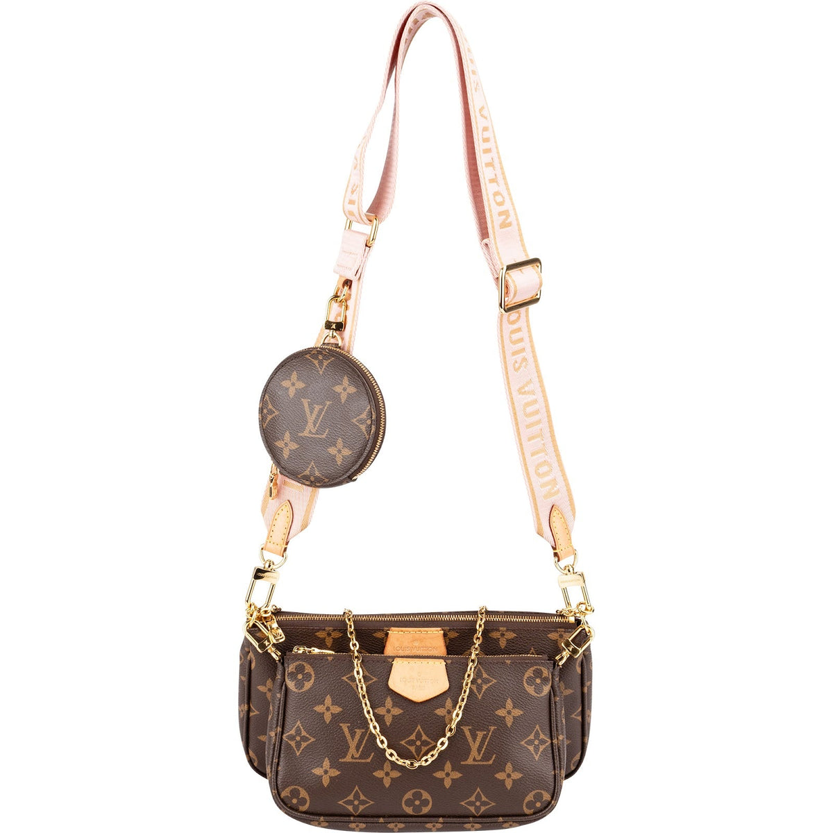 Borsa a tracolla Louis Vuitton Multi Pochette Accessoires in tela Monogram