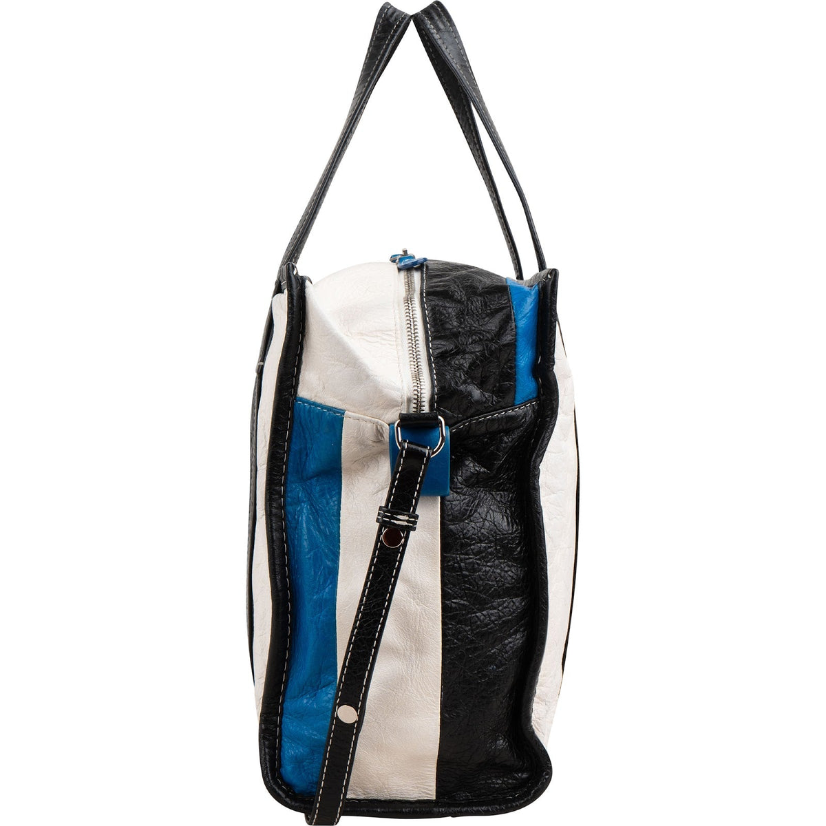 Bolso bandolera tipo tote Bazar de piel tricolor de Balenciaga