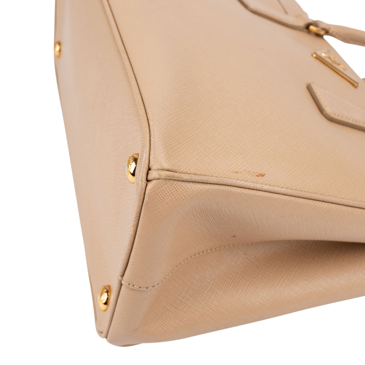 Prada Beige Saffiano Lux Leather Galleria Handbag
