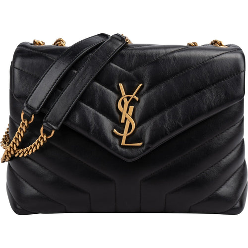 Yves Saint Laurent Quilted Lambskin Loulou Medium Crossbody Bag