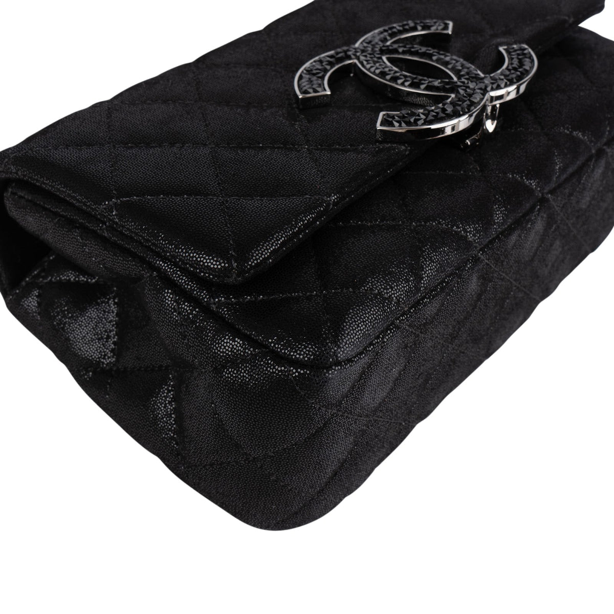 Chanel Wildleder Single Flap Schultertasche, Bild 7 von 14