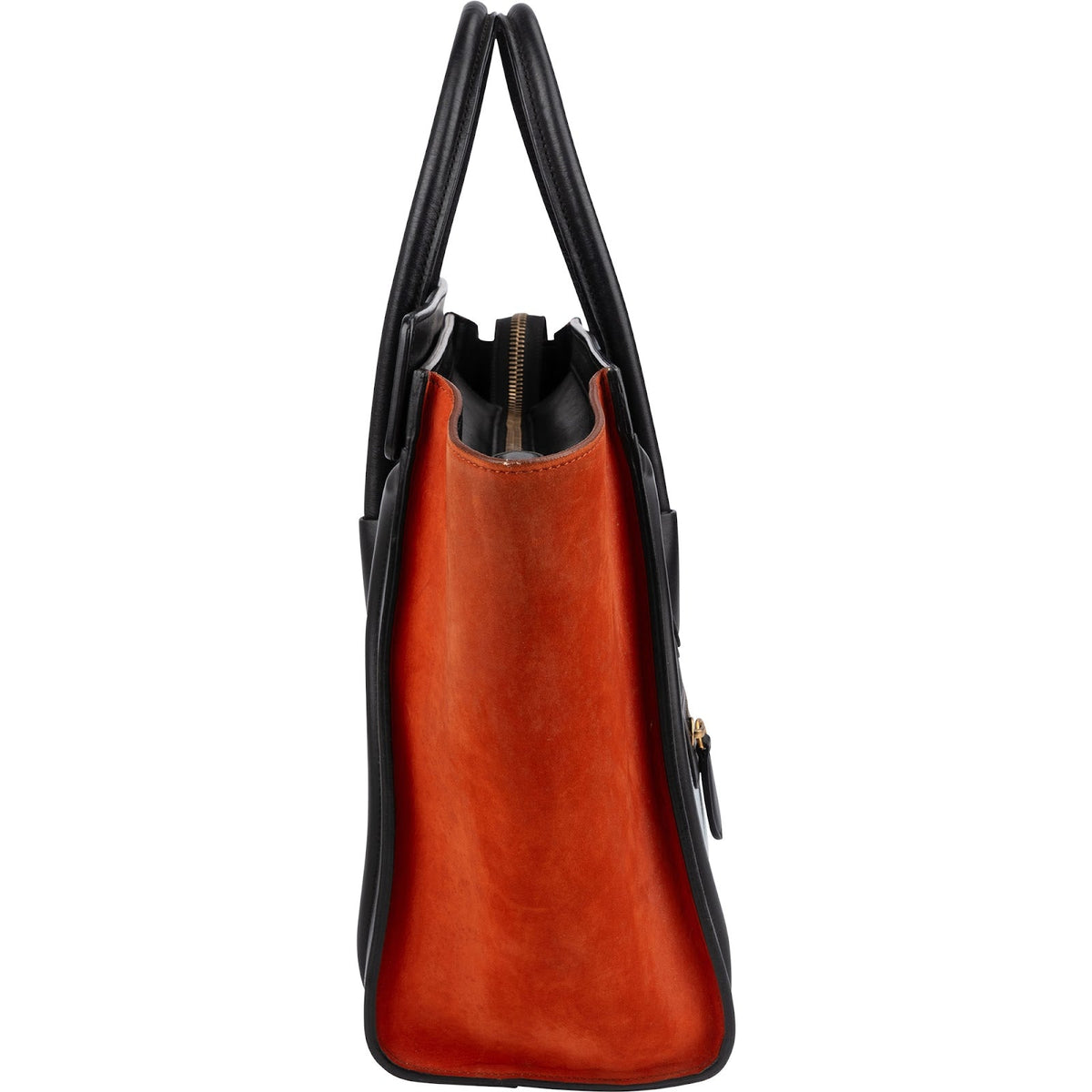 Celine Luggage Small aus dreifarbigem Wildleder und Leder – Ansicht 4