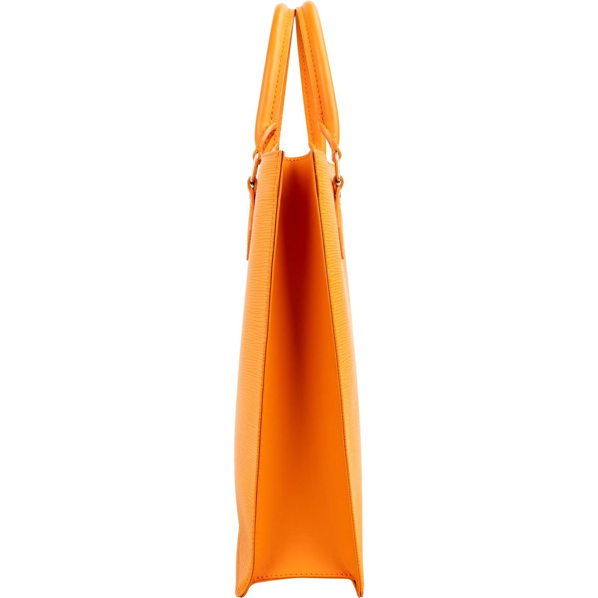 Louis Vuitton Orange Epi Leder Sac Plat Handtasche, Bild 3 von 10