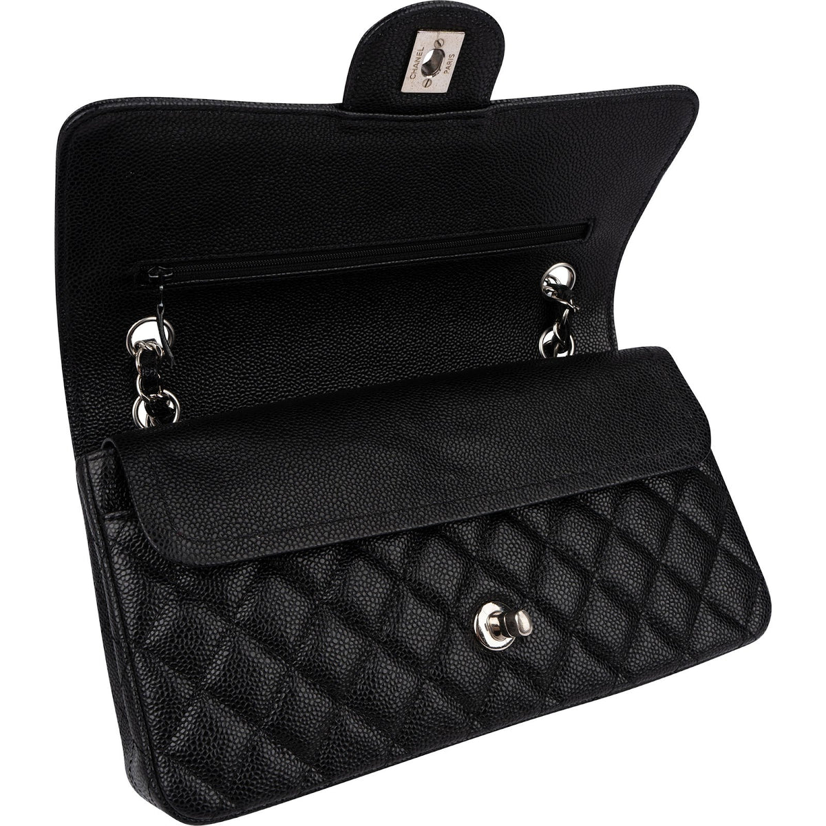 Chanel Caviar Medium Double Flap Schultertasche, Bild 12 von 14