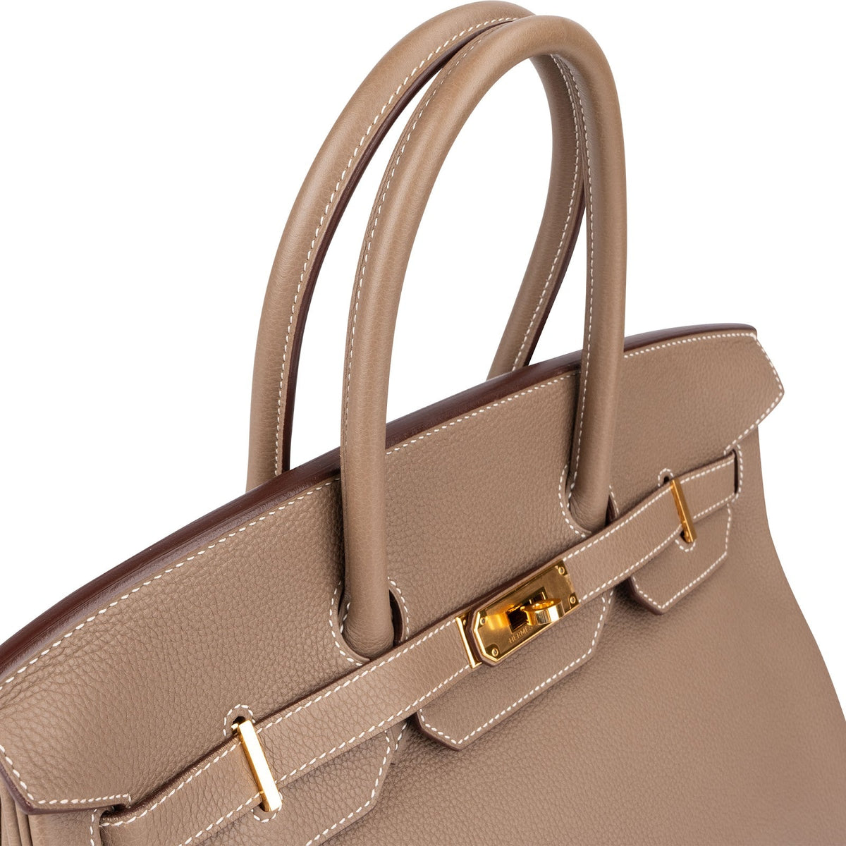 Hermès Taupe Togo Leder Birkin 35 Handtasche (2023), Bild 4 von 16