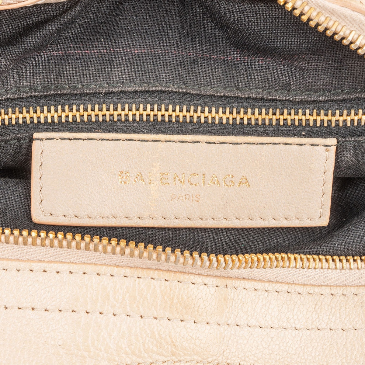 Balenciaga Beige Leder City Handtasche, Bild 11 von 12