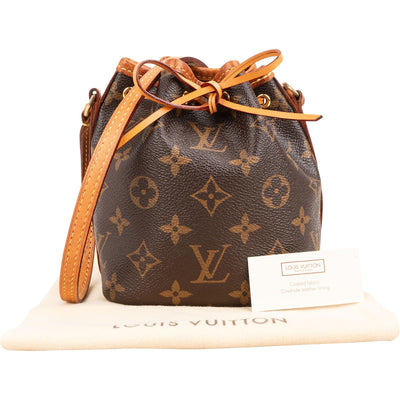 Bolso bandolera Louis Vuitton Monogram Canvas Nano Noé Petit