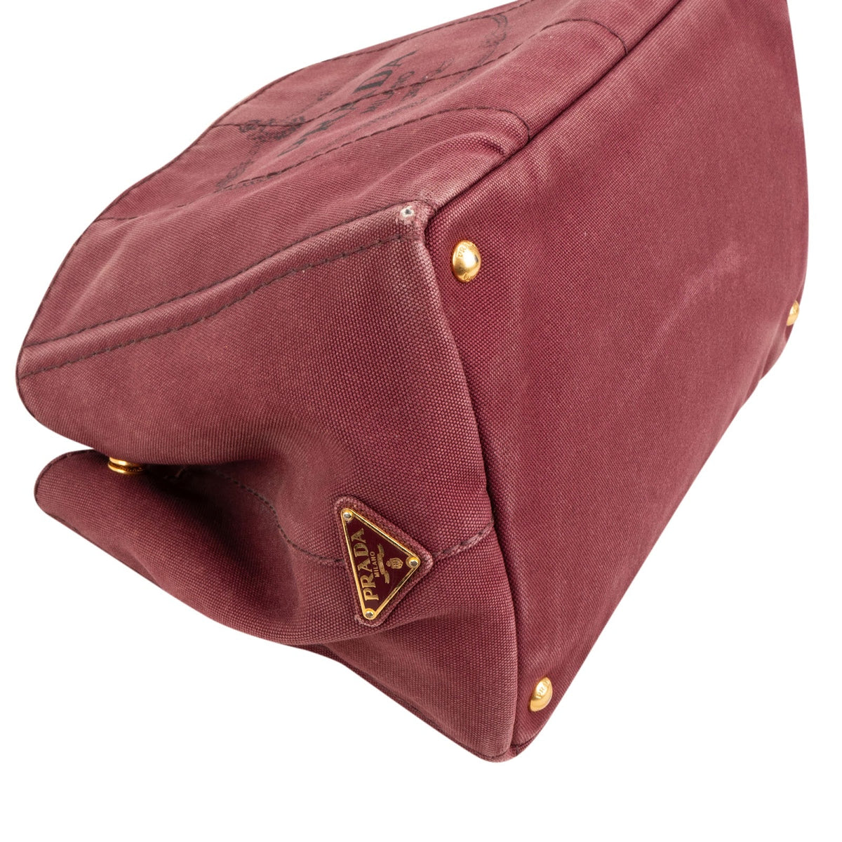 Prada Bordeaux Canvas Canapa Tote, Bild 7 von 11