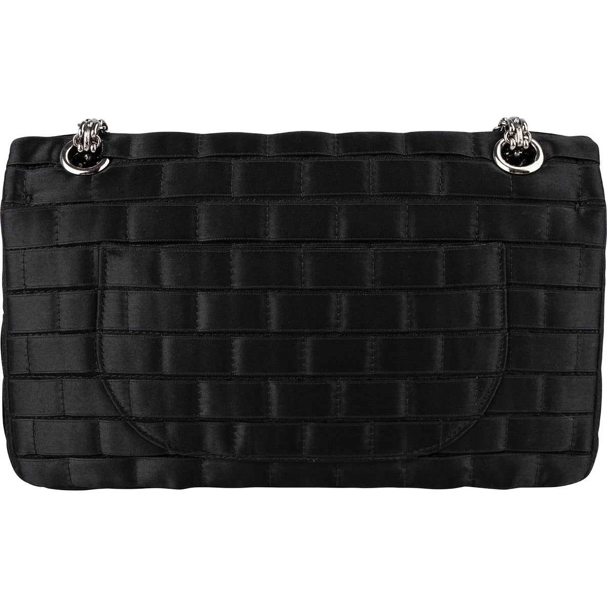 Borsa a tracolla Chanel Rare Sample in raso modello Chocolate Bar 2.55 Reissue Double Flap