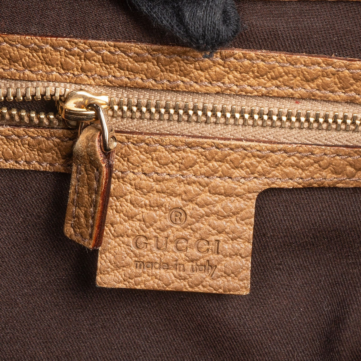 Gucci Pebbled Leder Jackie Schultertasche, Bild 10 von 11
