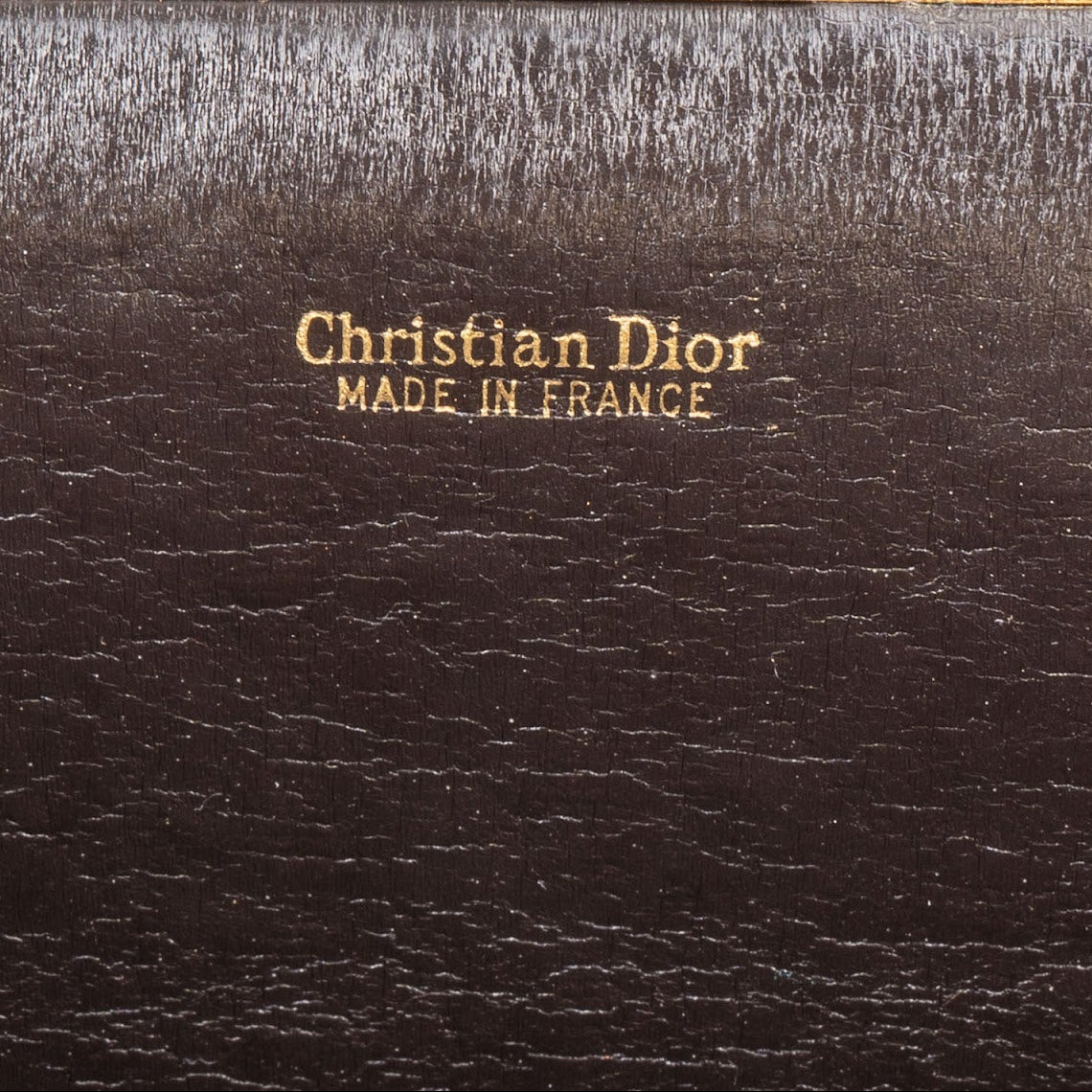 Christian Dior Oblique Trotter Monogram Canvas Frame Clutch