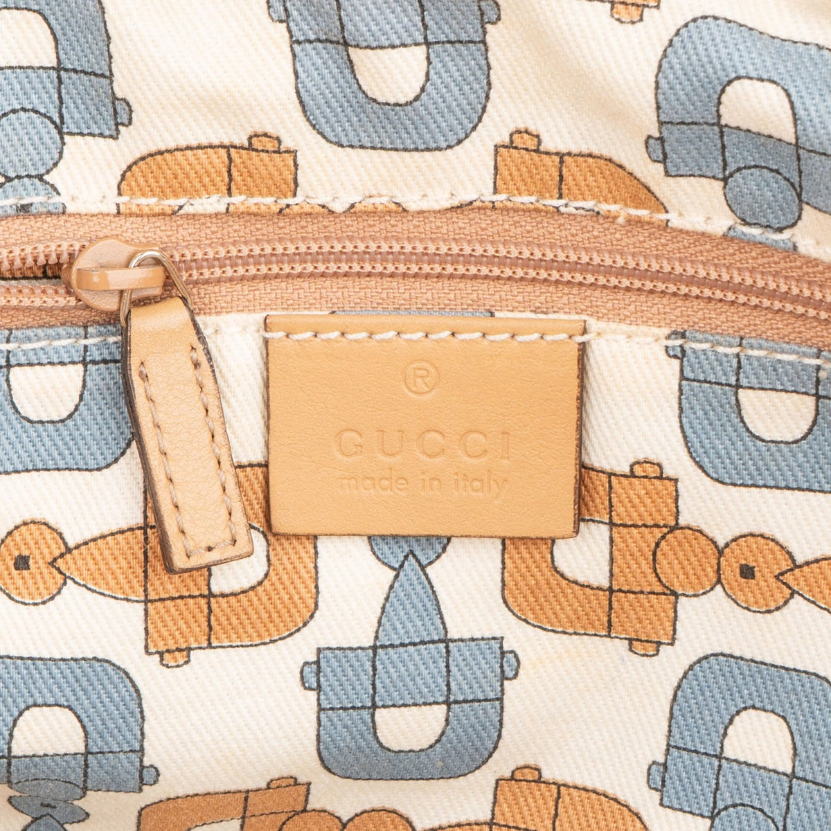 Bolso de mano Gucci Sukey en piel Guccissima beige