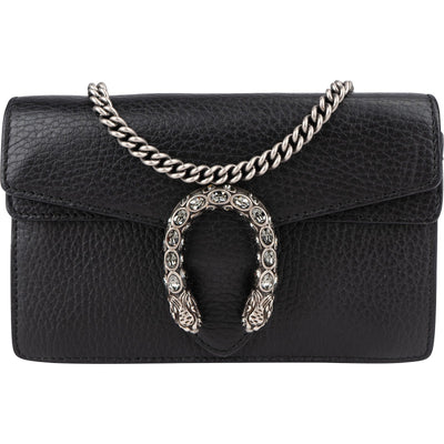 Gucci Grained Leather Dionysus Super Mini Crossbody Bag
