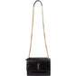 Sac bandoulière moyen Sunset en cuir noir Saint Laurent