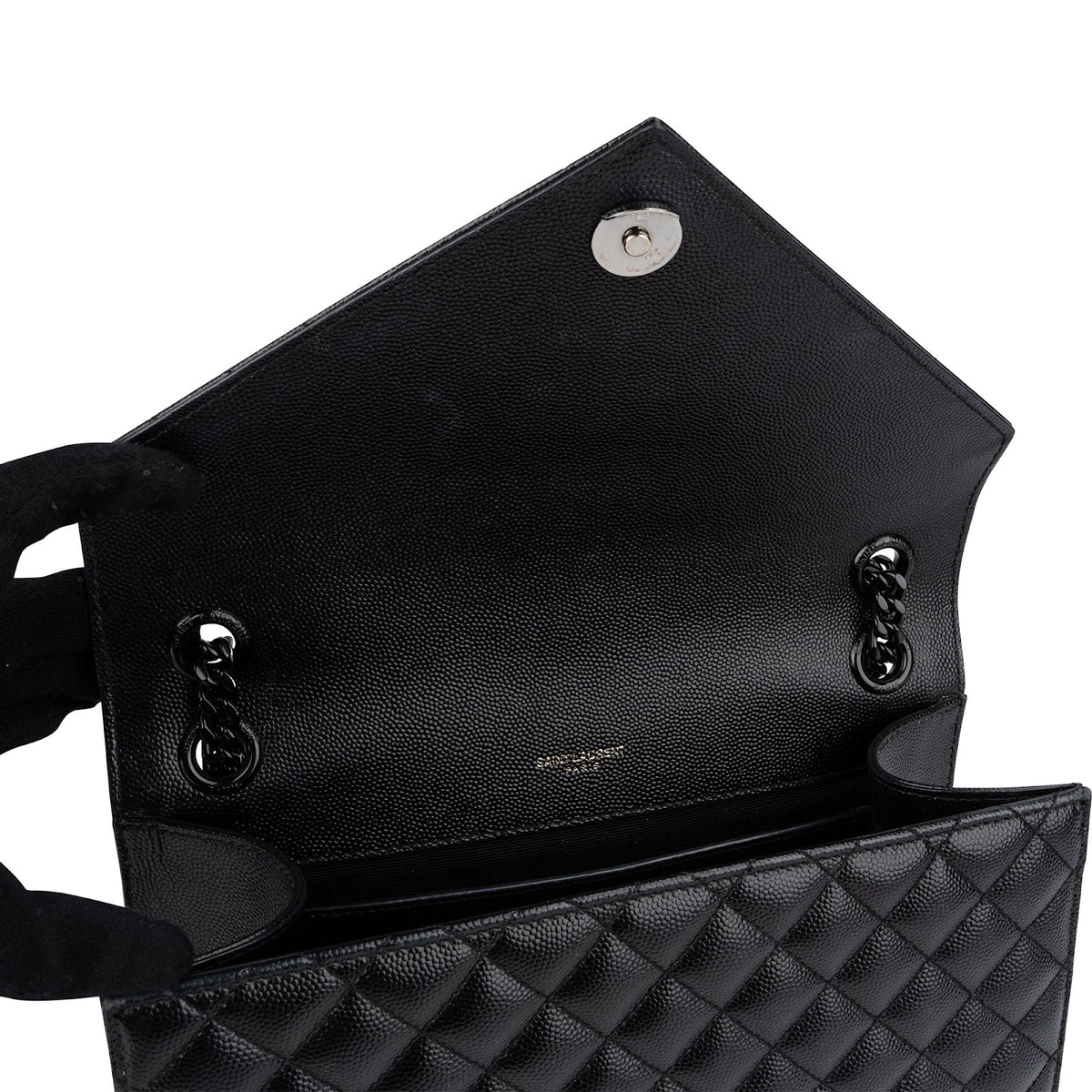 Saint Laurent Medium Envelope schoudertas van Grain de Poudre-leer