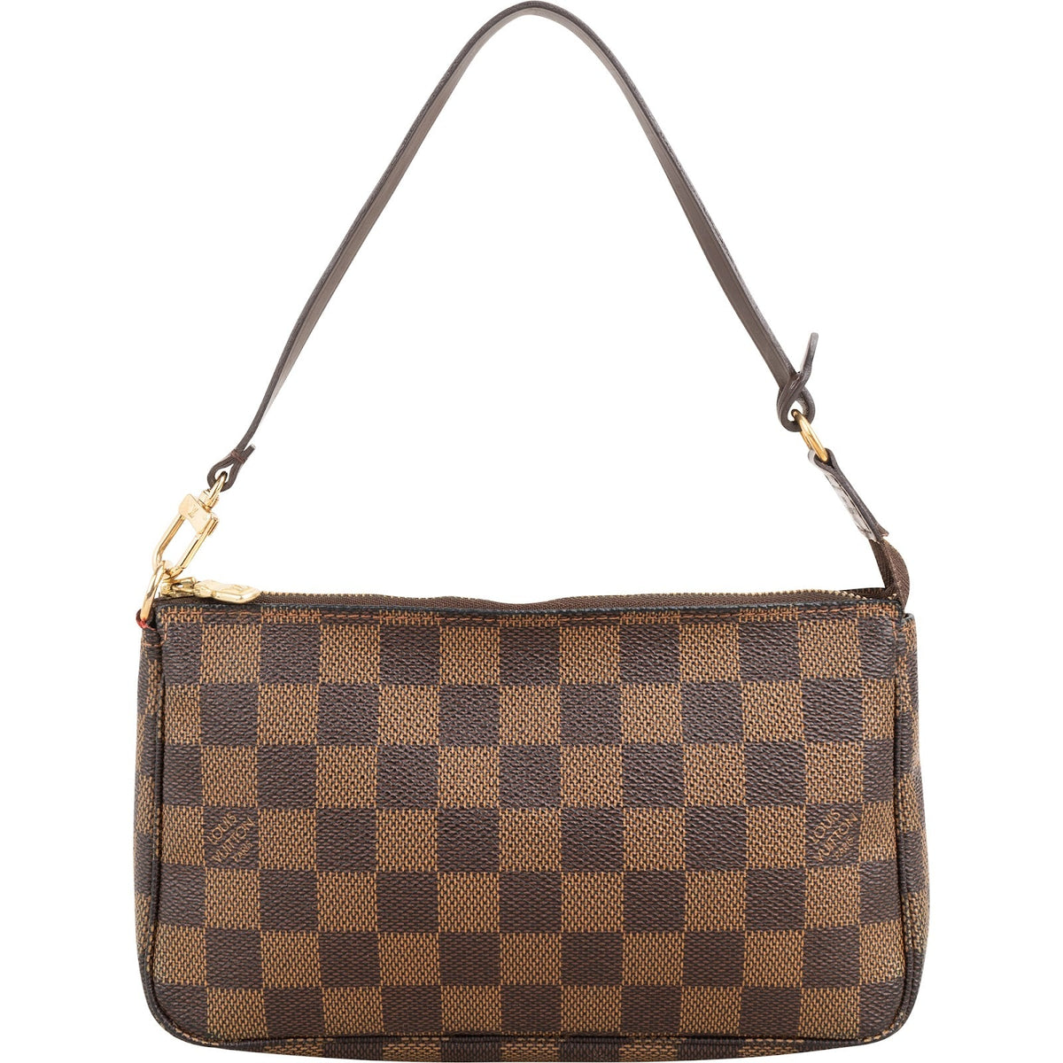 Bolso de mano Pochette Accessoires de lona Monogram Damier Ebene de Louis Vuitton