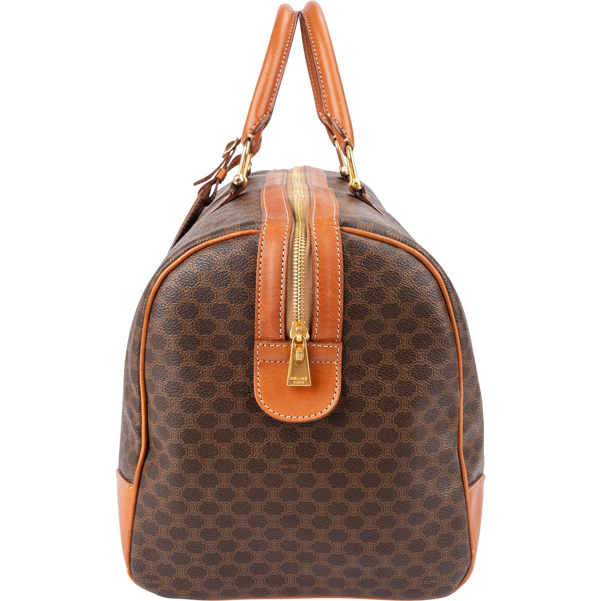 Sac de voyage Celine Boston 45 en toile Monogram Macadam