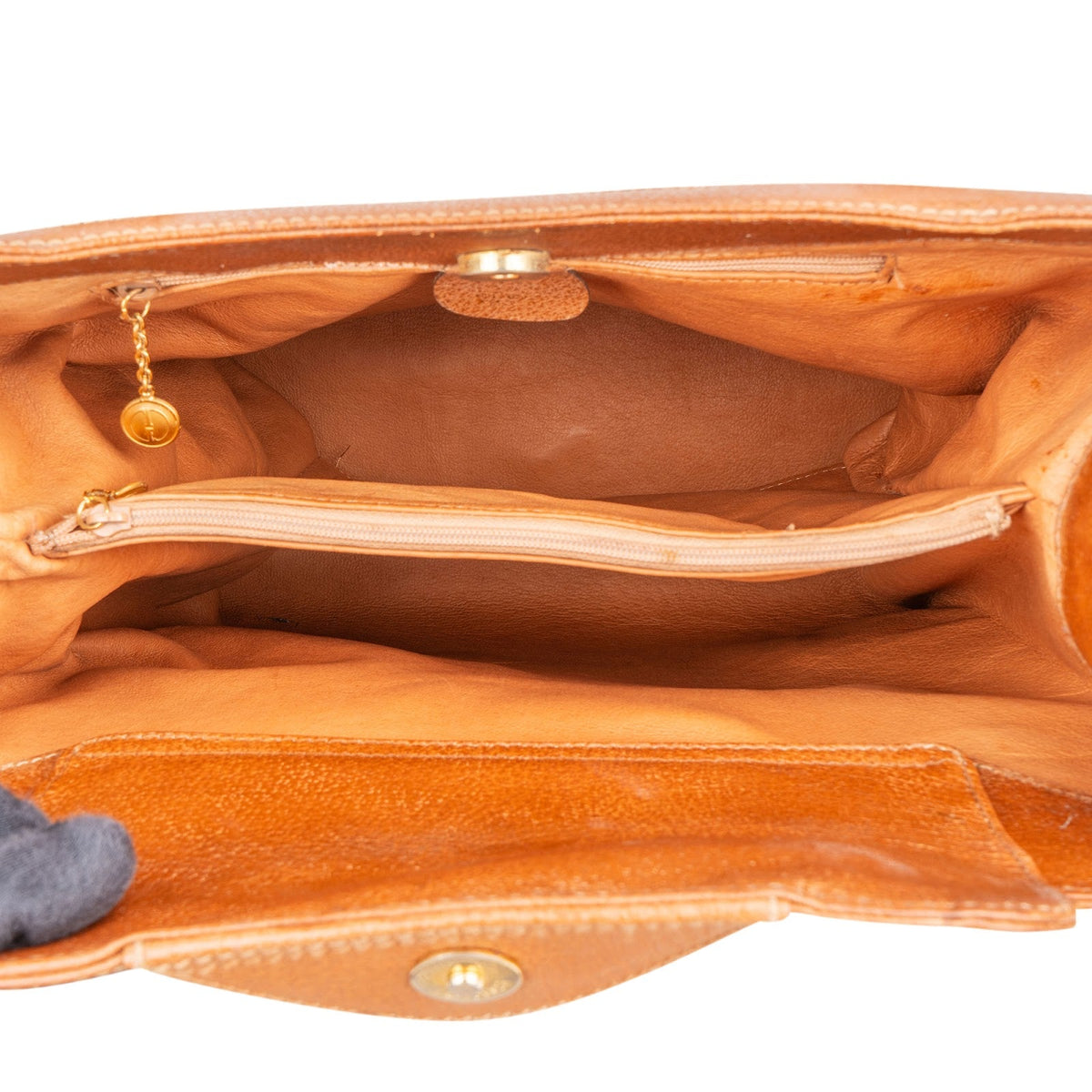 Gucci Grained Leather Large Bamboo 1967 Tote Handbag