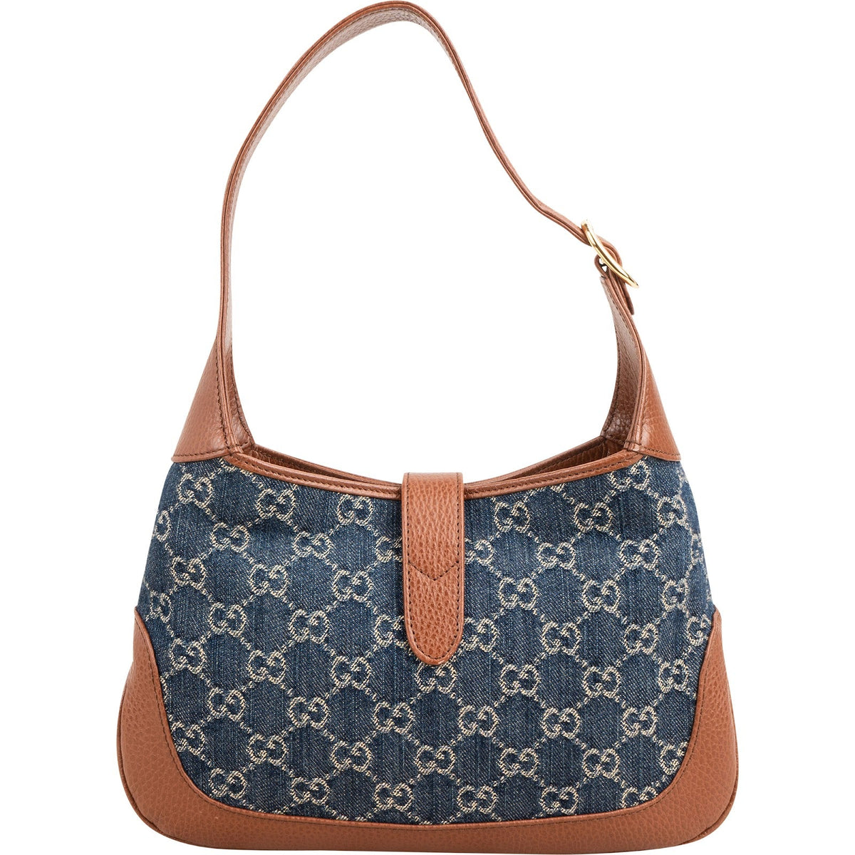 Gucci Jackie 1961 Small Denim Hobo Shoulder Bag