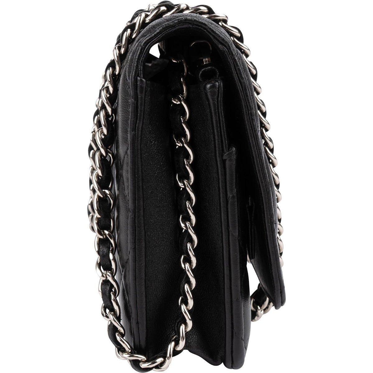 Chanel Wallet On Chain aus gestepptem Lammleder – Ansicht 3